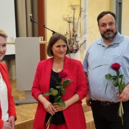 Manuela Schwesig, Mandy Pfeifer und Daniel Alff