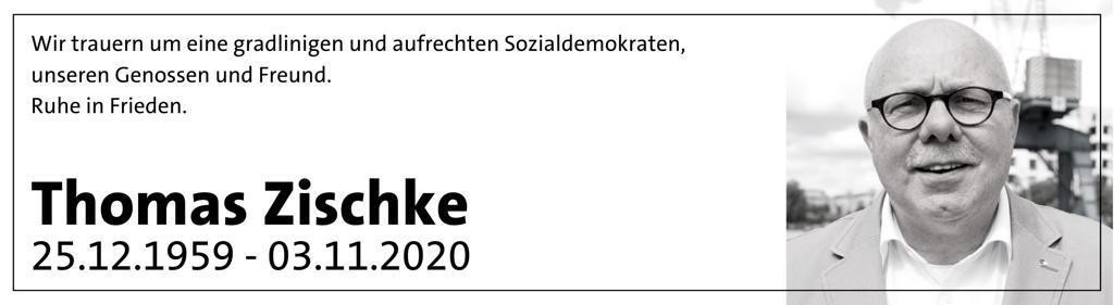Wir trauern um Thomas Zischke.